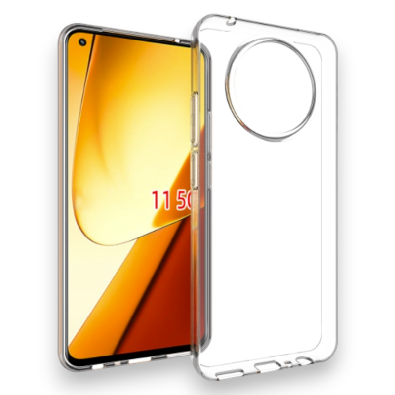 Silikonski ovitek "Effcotuo Ultra Slim" za Realme 11 – Dux Ducis – Prozorna / PC + TPU silikon
