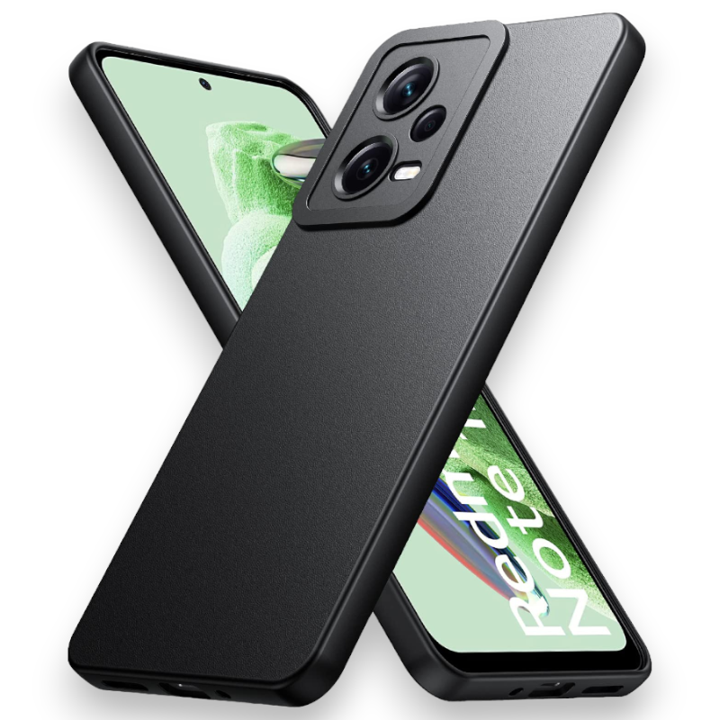 Silikonski ovitek "Mofurd Protection" za Xiaomi Redmi Note 12 5G – Infostyle – Črna / TPU silikon