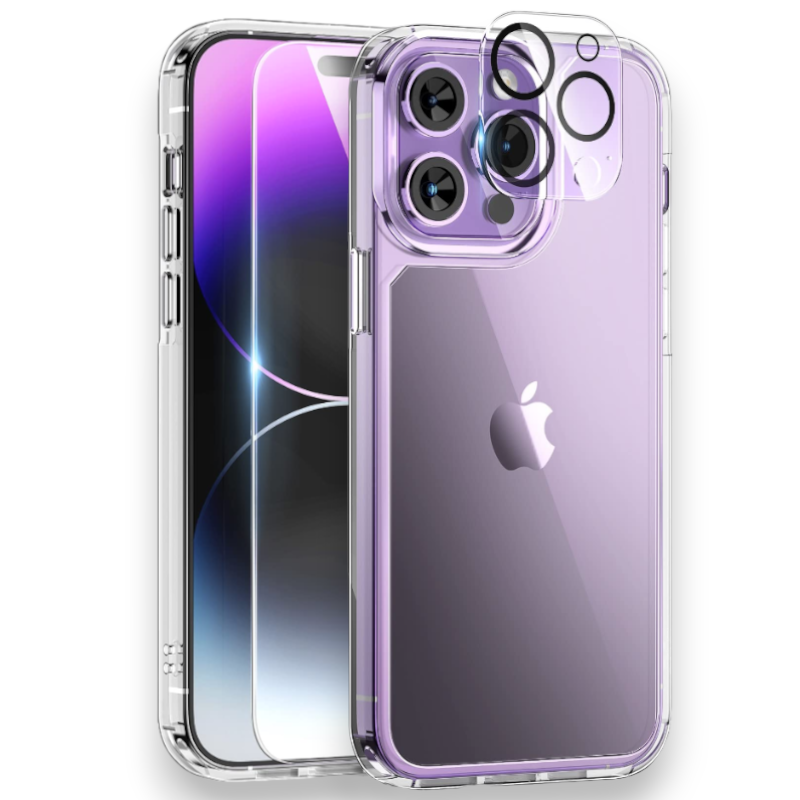 Zaščitno steklo + zaščita za kamero "Tauri protection" za iPhone 14 Pro Max