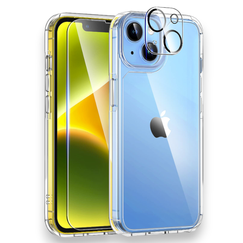 Zaščitno steklo + zaščita za kamero "Tauri protection" za iPhone 14