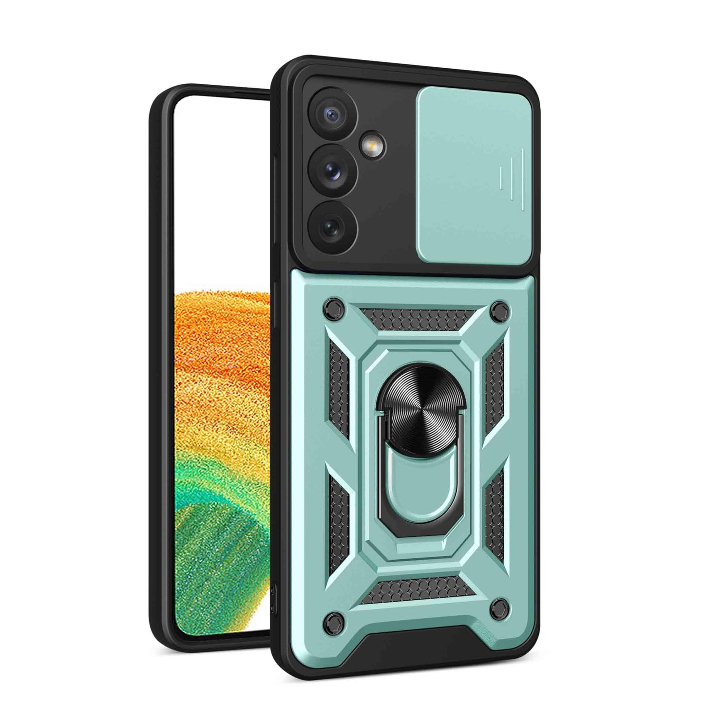 Maska za Xiaomi Mi 11 Lite / 11 Lite 5G NE – 360° stalak, klizna zaštita kamere, zelena