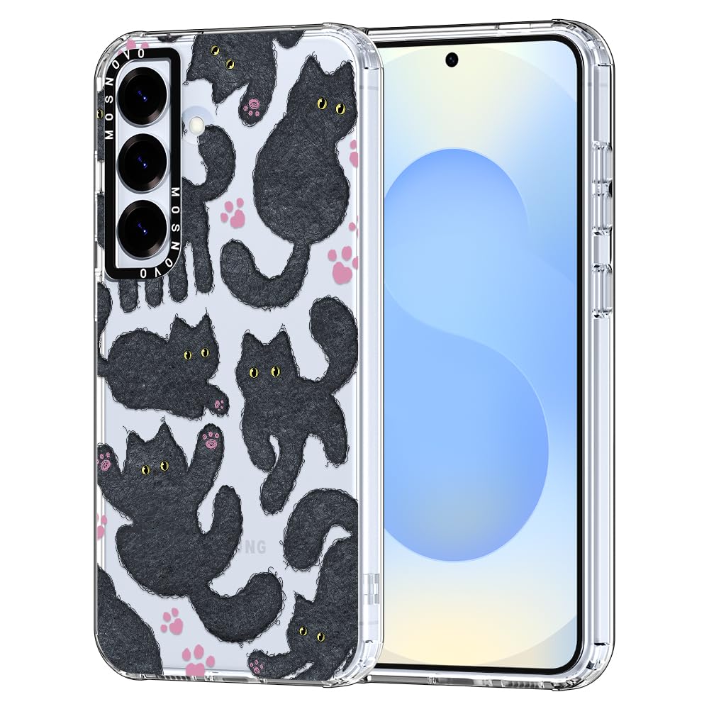 MOSNOVO-ovitek-za-Samsung-Galaxy-S25-Plus-Black-Furry-Cat:MOSNOVO ovitek za Samsung Galaxy S25 Plus - Black Furry Cat