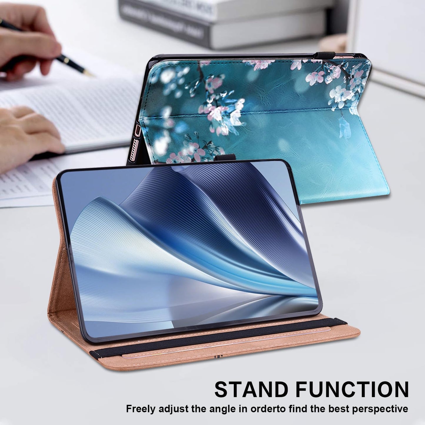 Ovitek za Samsung Galaxy Tab A11 Plus / A9 Plus 11" - Usnjen ovitek z držalom za pisalo