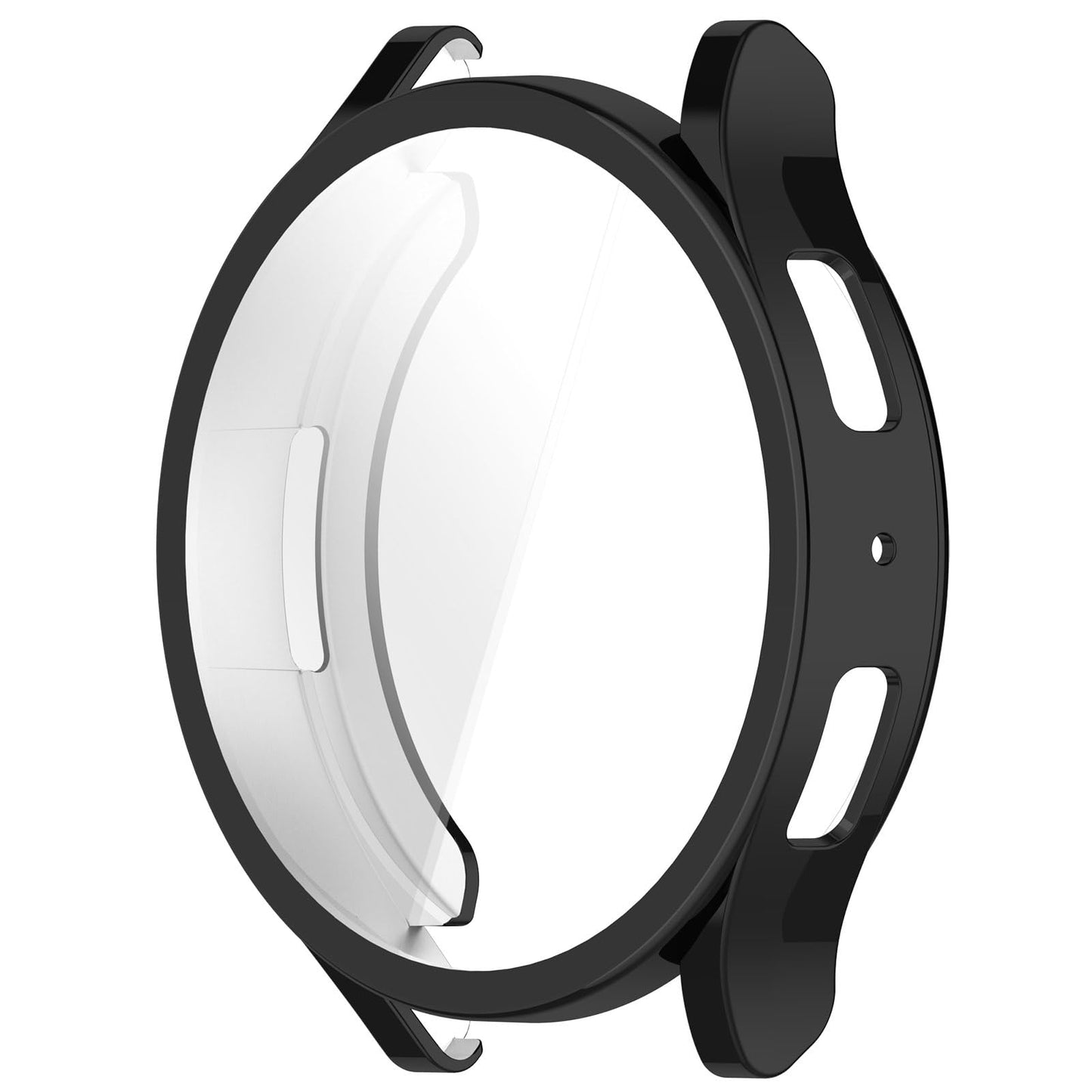 Zaščitni ovitek za Samsung Galaxy Watch 6 črn | Silikon z zaščito zaslona