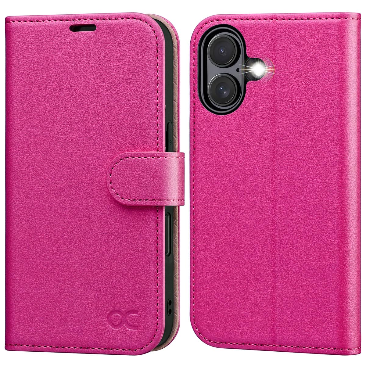 OCASEpreklopniovitekza iPhone16Plus-RFID,stojalo,roza