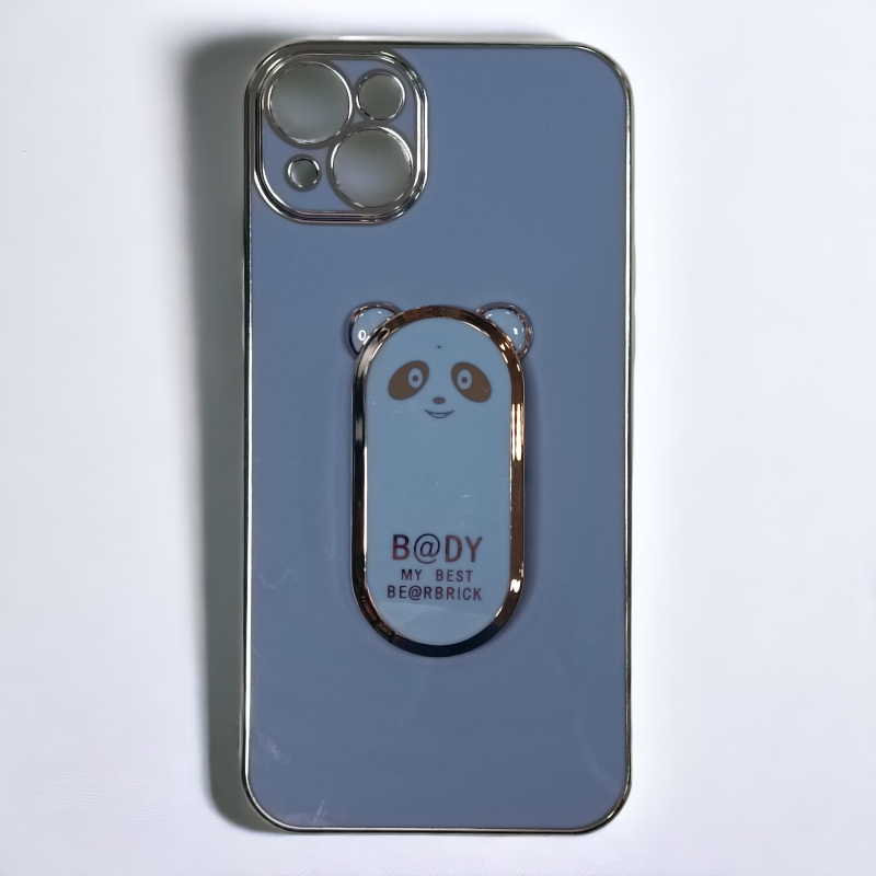 Silikonski ovitek "Bear Stand" za iPhone 14 Plus – Infostyle