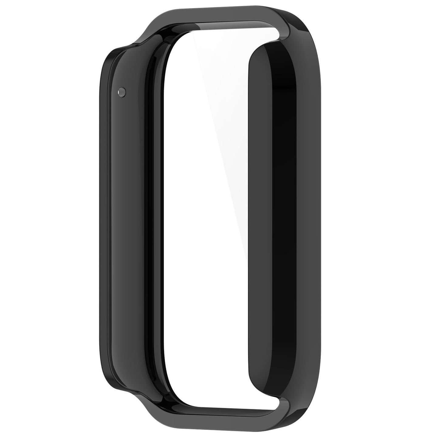 Zaščitni ovitek za Xiaomi Smart Band 8 Pro z zaščito zaslona iz kaljenega stekla – črn