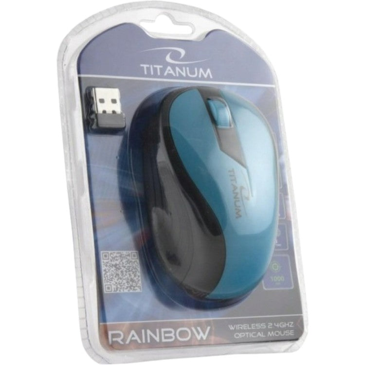 Brezžična računalniška miška "Rainbow", modra – Infostyle