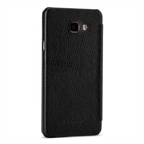 StilGut usnjena preklopna torbica “Book Type” za Samsung Galaxy A7 (2016) – brez sponke, ročno izdelana