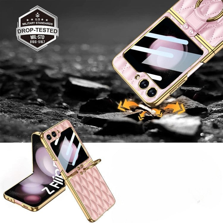 Ovitek za telefon "Pink Leather" Samsung Galaxy Z Flip 5 – Infostyle