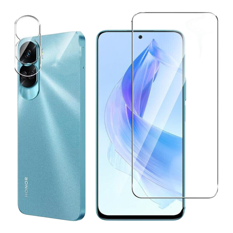 Zaščitno steklo + zaščita za kamero "9H NewTop" Honor 90 Lite – Infostyle