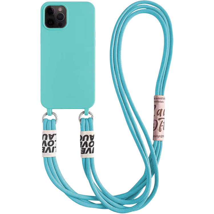 Ovitek za telefon z vrvico "Bakicey" iPhone 12 Mini – Infostyle – Modra