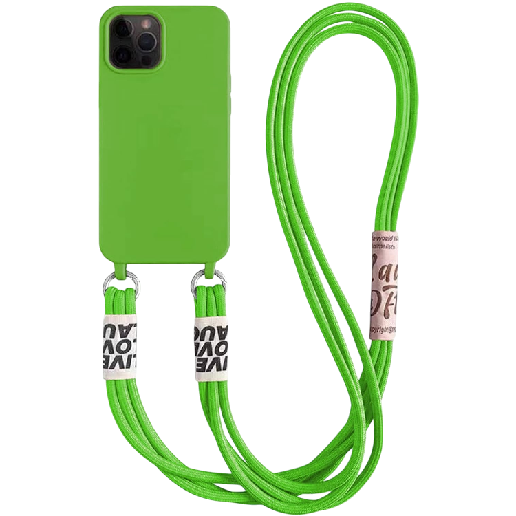 Ovitek za telefon z vrvico "Bakicey" iPhone 14 Pro Max – Infostyle – Zelena