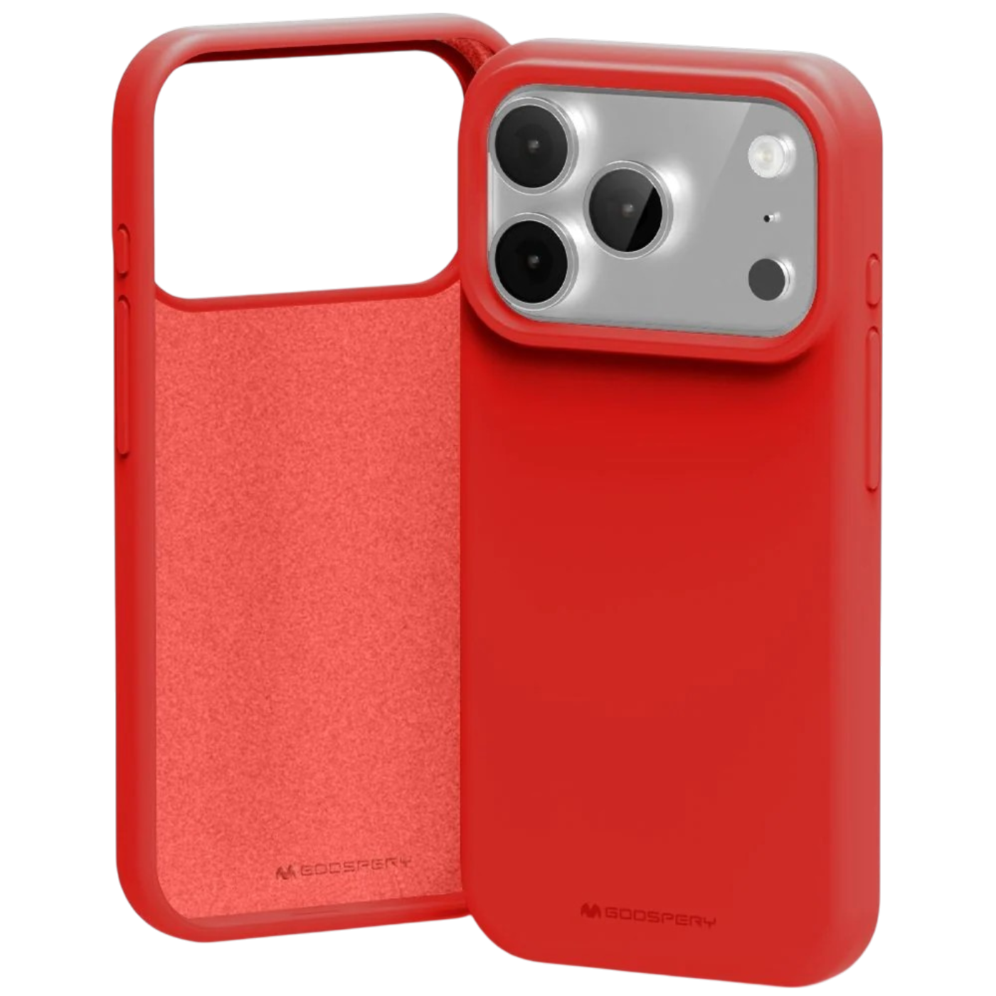Ovitek za iPhone 17 Pro Max / 18 Pro Max, Mercury silikonski – rdeč
