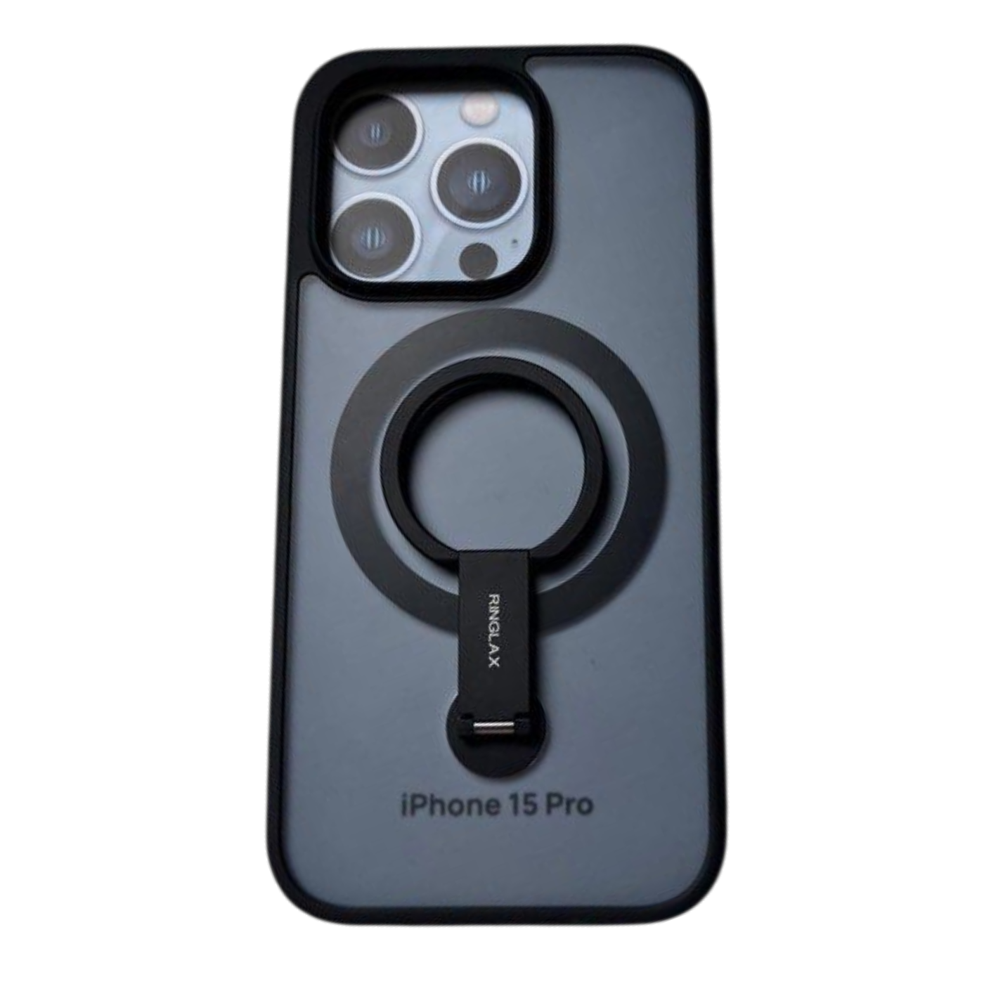 JSAUX MagSafe ovitek s stojalom za iPhone 15 Pro moder zaščitni etui z vgrajenim stojalom