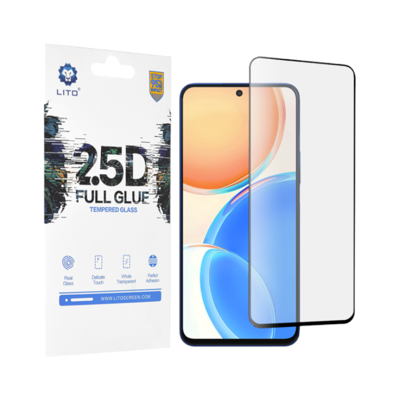 Zaščitno steklo "2.5D FullGlue Glass" za Honor X8 4G – Lito