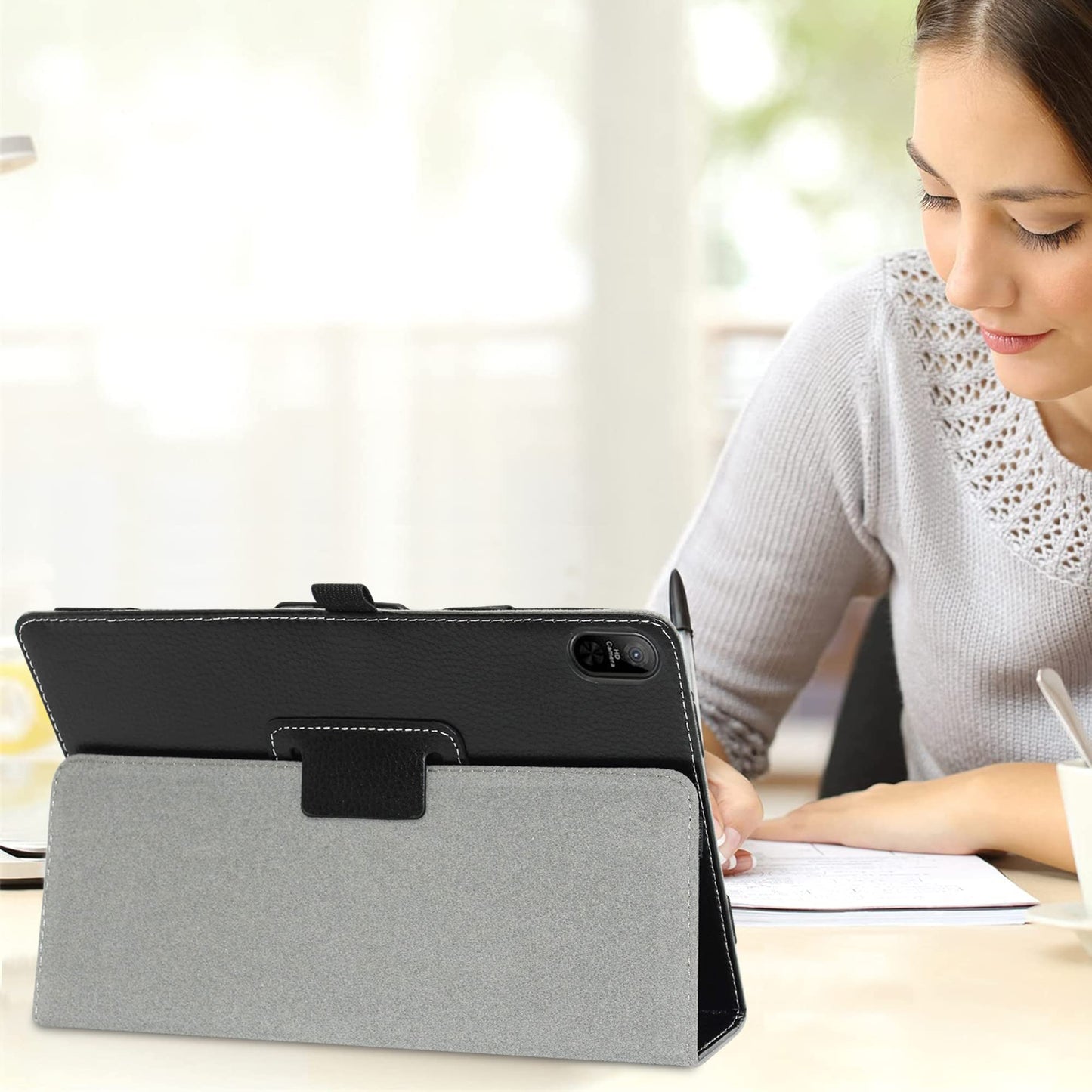 Maska za Blackview Tab 16 11″ – tanka preklopna futrola sa stalkom, crna