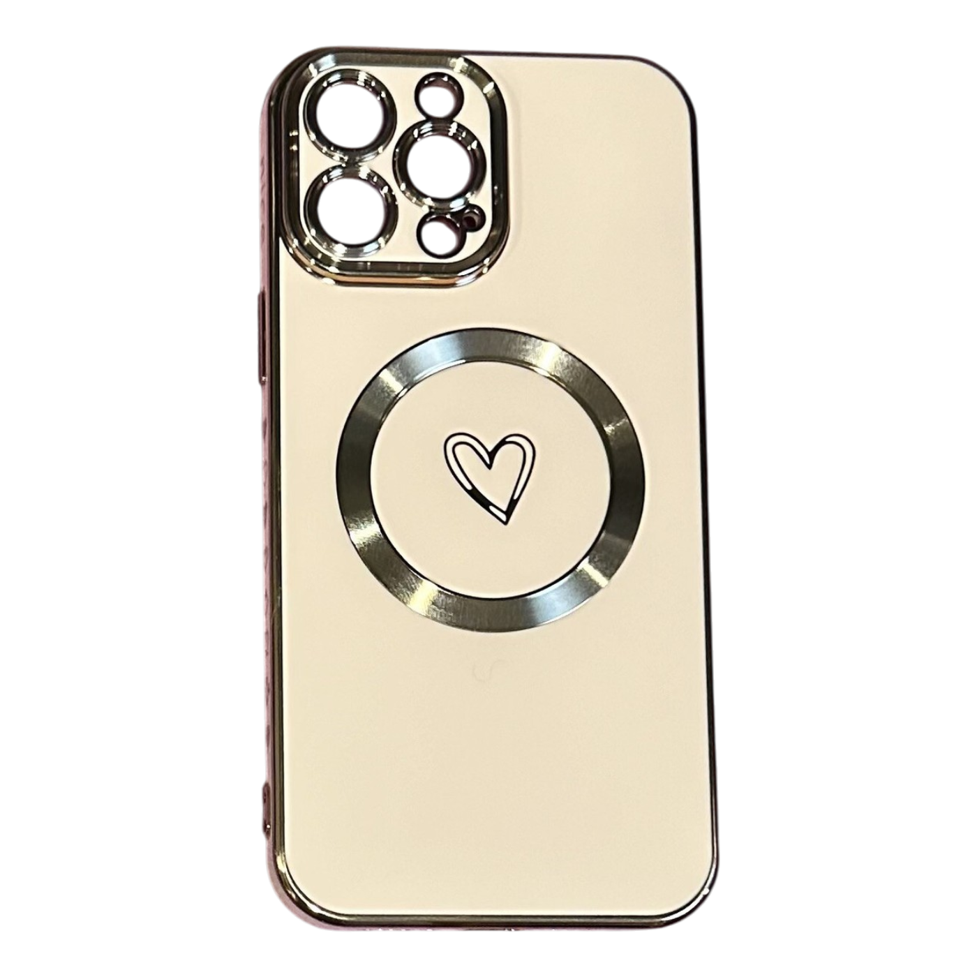 Ovitek Heart Mag z vrvico za iPhone 14 Pro Max roza zaščitni etui
