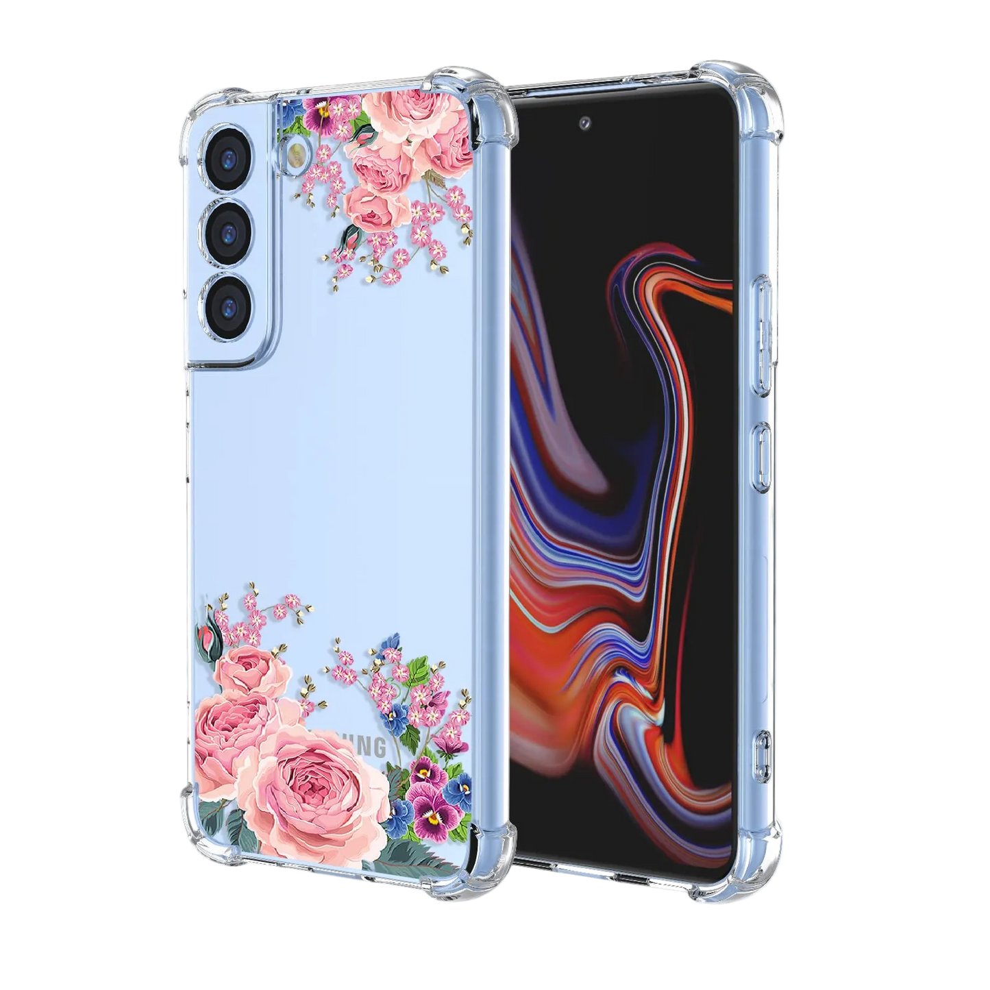 Ovitek z motivom roza vrtnice za Samsung Galaxy S23
