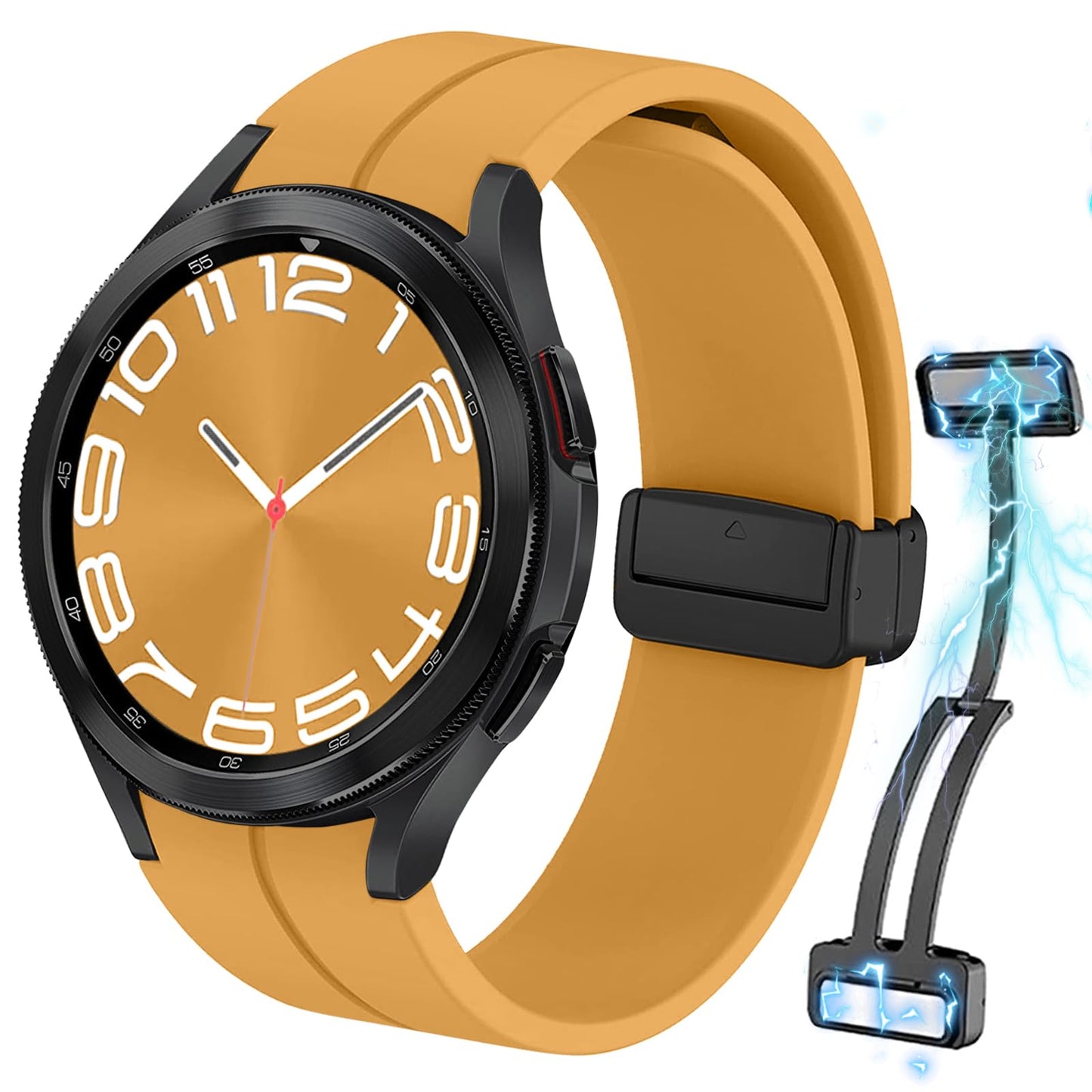 20 mm Kytuwy sportski magnetski remen za Samsung Galaxy Watch – žuti