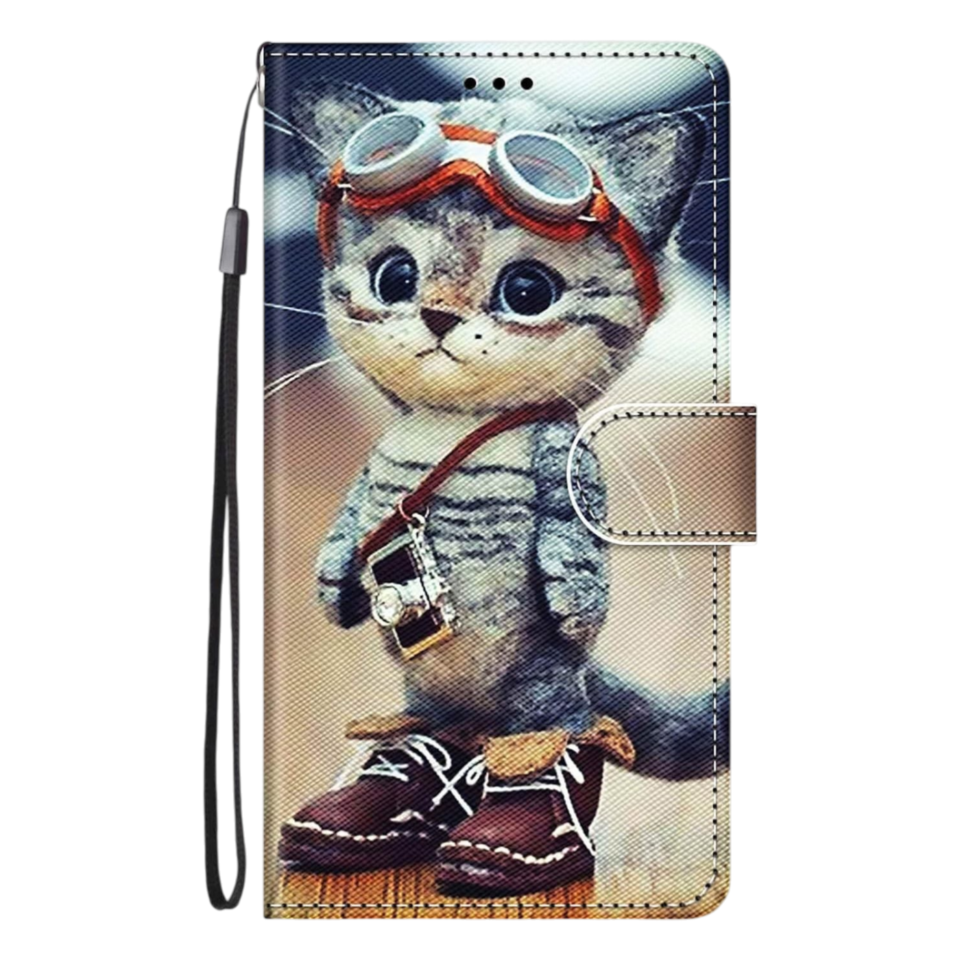 Preklopna torbica Infostyle Cool Cat za Sony Xperia 1 IV zaščitni etui z motivom mačke
