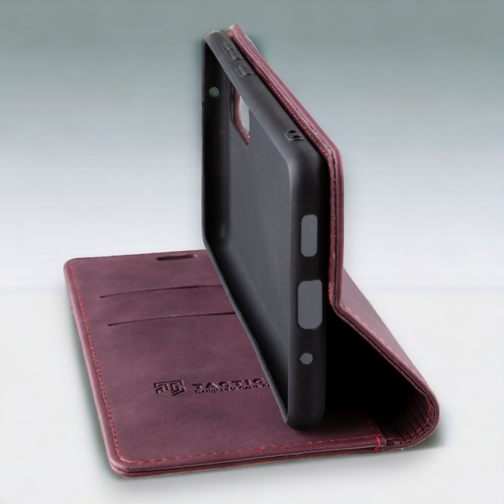 Preklopna torbica Tactical "XProof Pro" za Realme C25Y - bordo rdeča