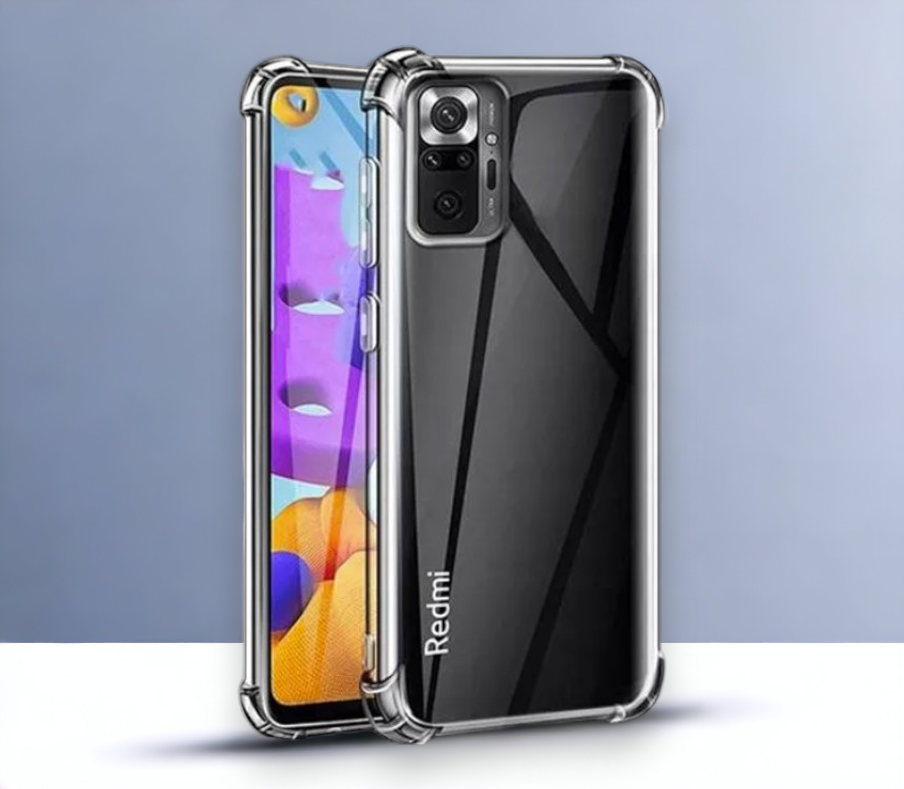 Silikonski ovitek "Antishock" za Xiaomi Redmi Note 10 Pro (0.5 mm) - Transparent – Infostyle – Prozorna / TPU silikon