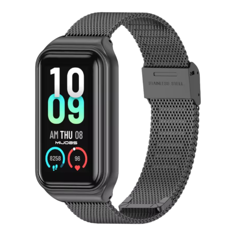 Kovinski pašček za Amazfit Band 7, črna – Infostyle