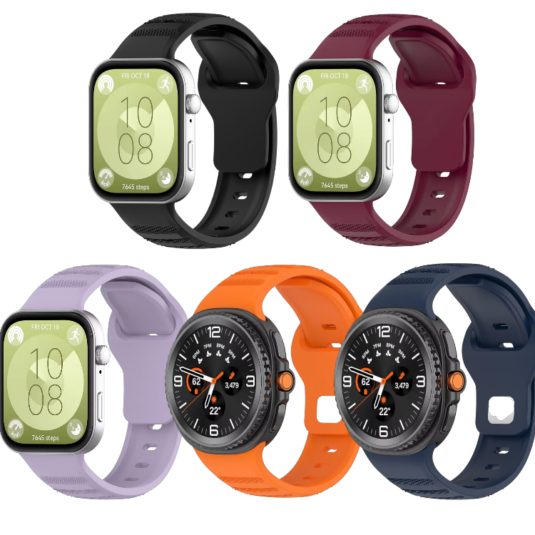 Silikonski pašček za uro (20mm) – Techsuit