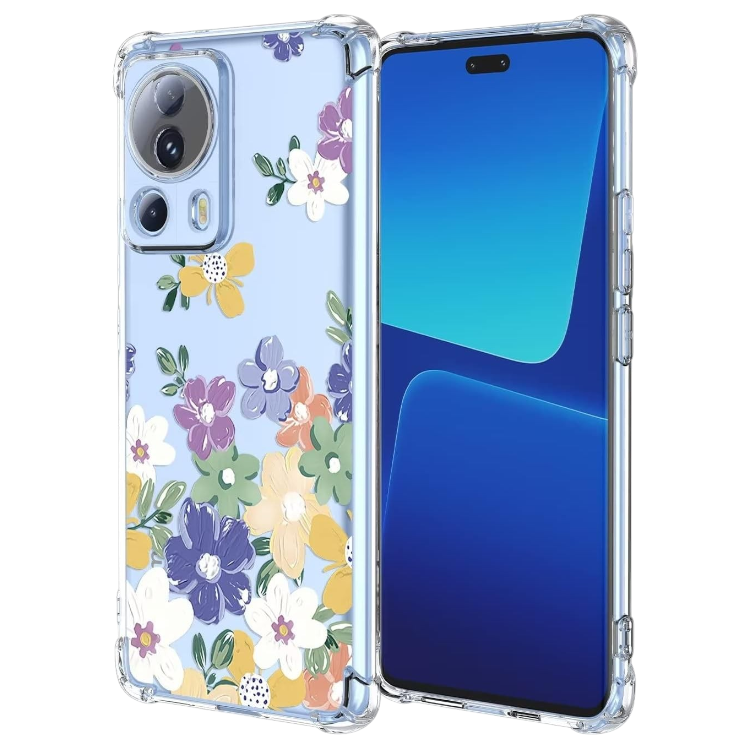 Ovitek "Flowers" za Xiaomi 13 Lite – Infostyle – Prozorna