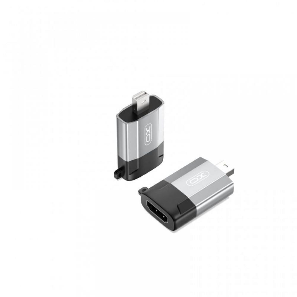 XO GB015 – mini DisplayPort na HDMI 4K adapter - sivi