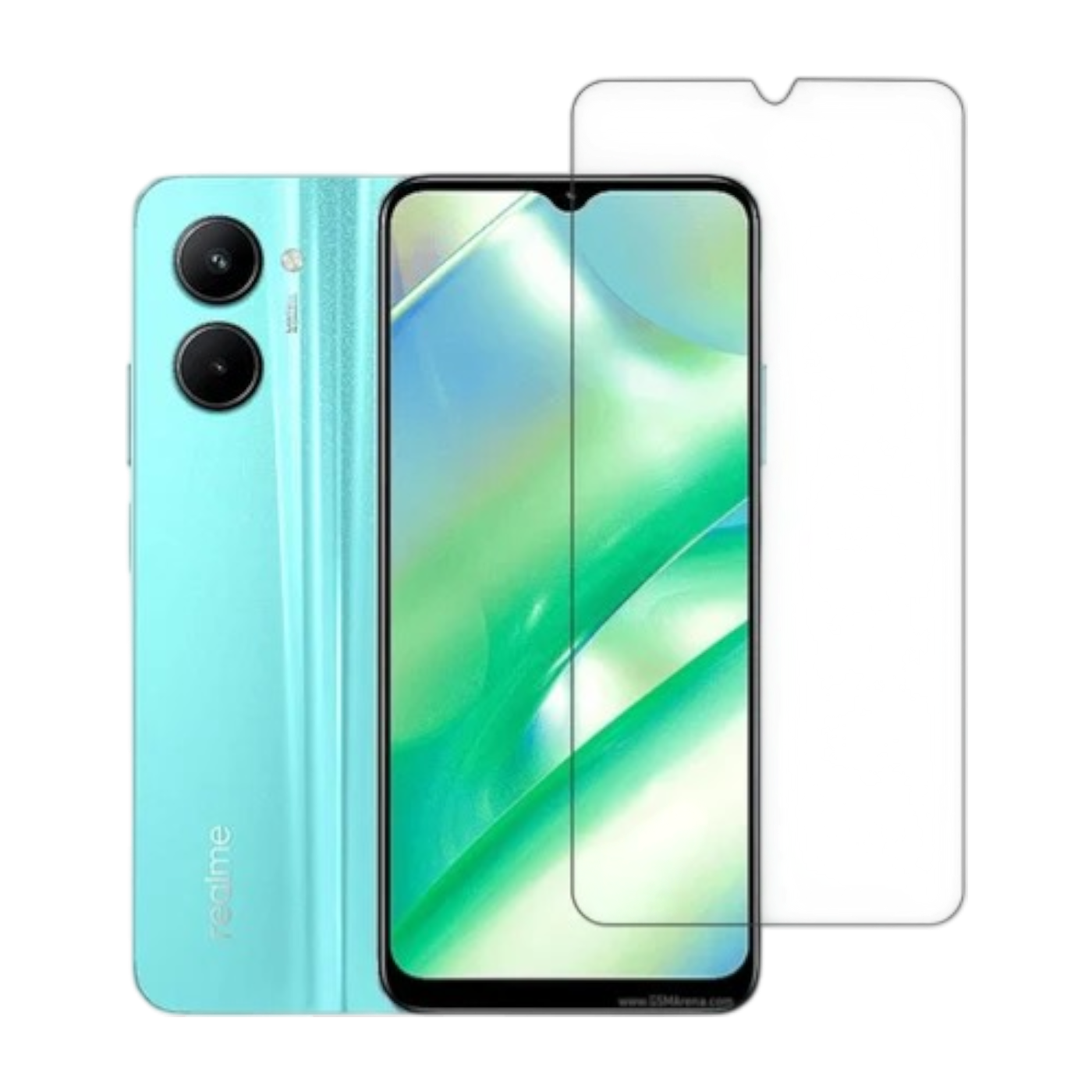 Zaščitno steklo in zaščita kamere 2+2 za Realme C33