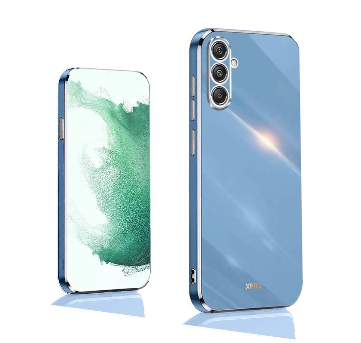 GOKEN ovitek za Samsung Galaxy S23 FE 5G – mehak TPU, moder