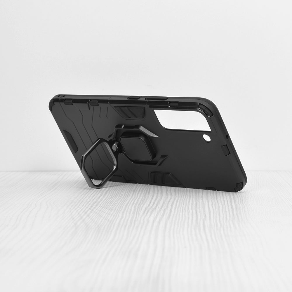 Silikonski ovitek "ring" za Samsung Galaxy S22 Plus - Črna – Infostyle