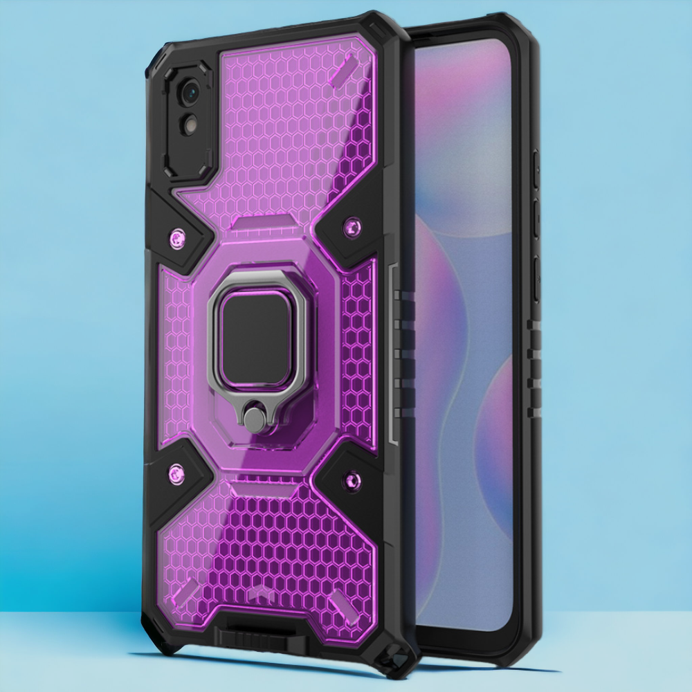 Silikonski ovitek "Honeycomb armor ring" za Xiaomi Redmi 9A – Infostyle