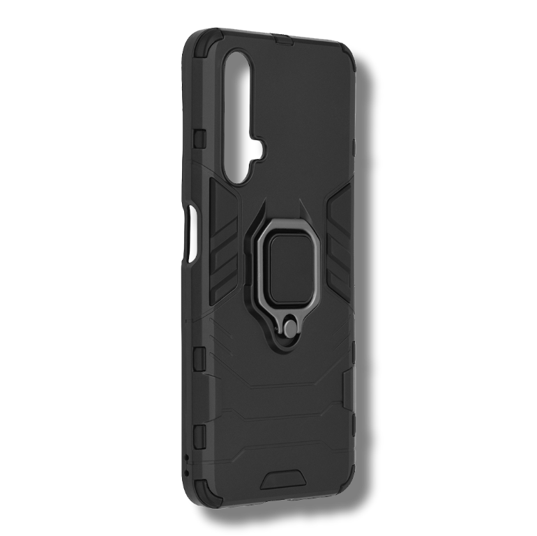 Silikonski ovitek "ring" za Xiaomi Realme X50 5G - Črna – Infostyle