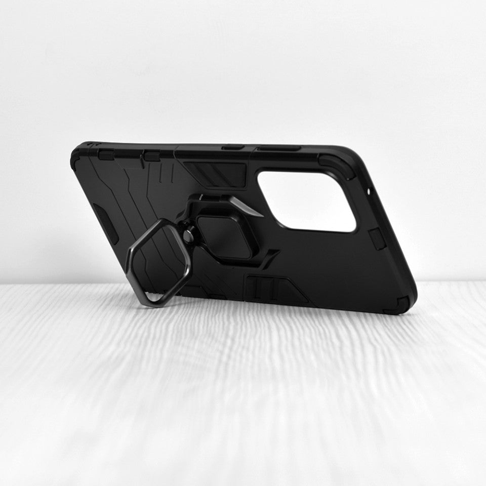 Silikonski ovitek "ring" za Samsung Galaxy A33 5G - Črna – Infostyle