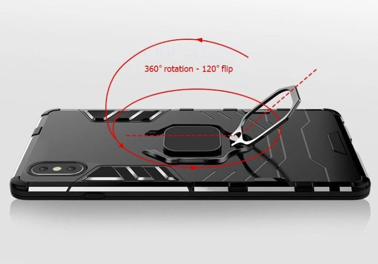 Silikonski ovitek "Ring Armor" za Samsung Galaxy A54 5G - Črna – Infostyle