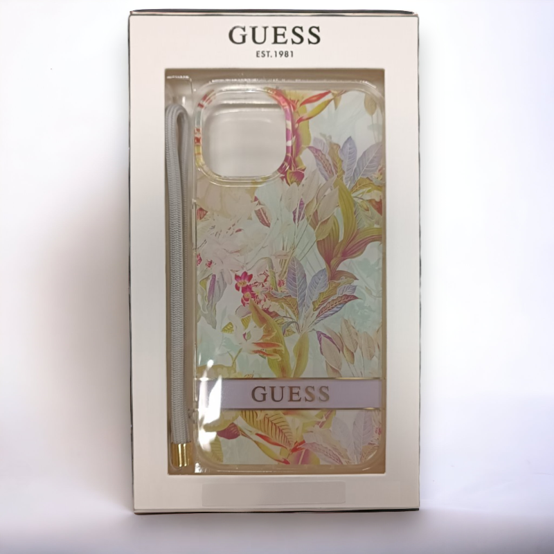 Ovitek Guess "Flower - purple" za iPhone 14 Pro (GUOHCP14LHFLSU)