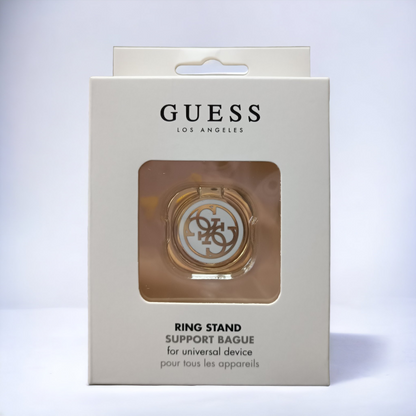Držalo za telefon znamke Guess "Gold & white 4G" (GURSEQGWH)