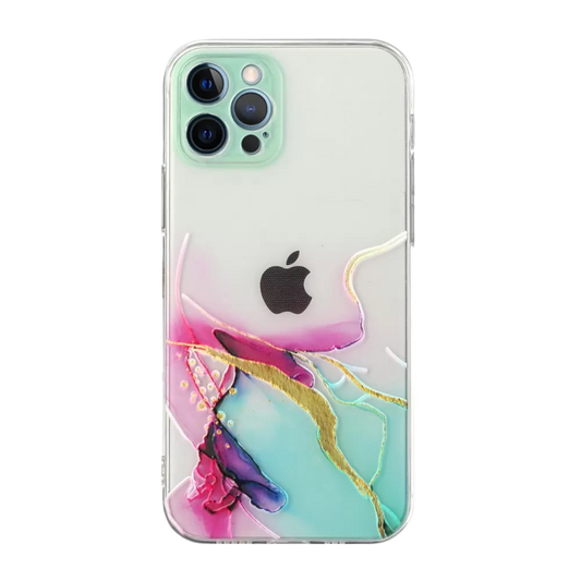 Ovitek "Aquarelle" iPhone 12 Pro Max – Infostyle – Roza