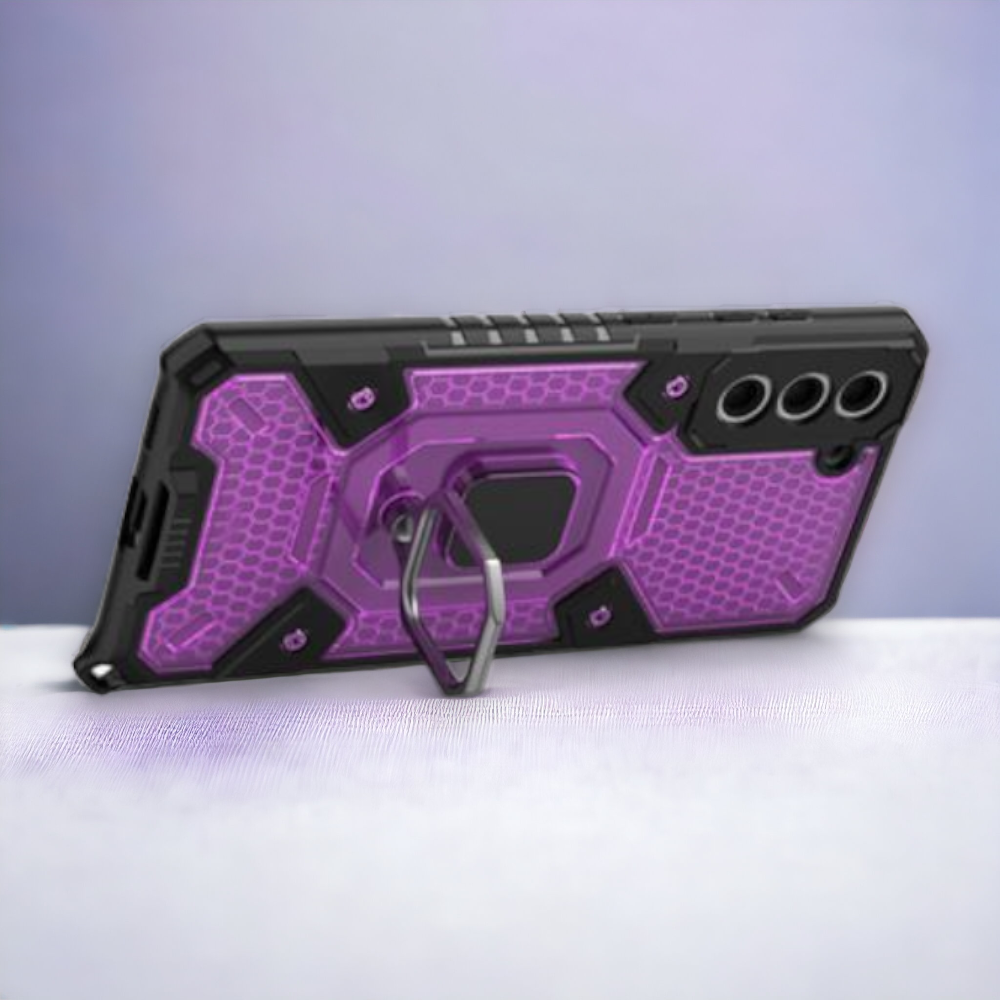 Silikonski ovitek "Honeycomb armor ring" za Samsung Galaxy S21 Plus – Infostyle