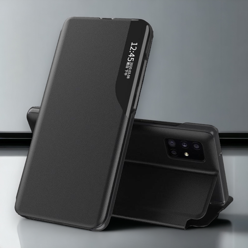Pametna preklopna torbica za Samsung Galaxy A13 5G – Infostyle – Temno modra / Ekološko usnje + PC
