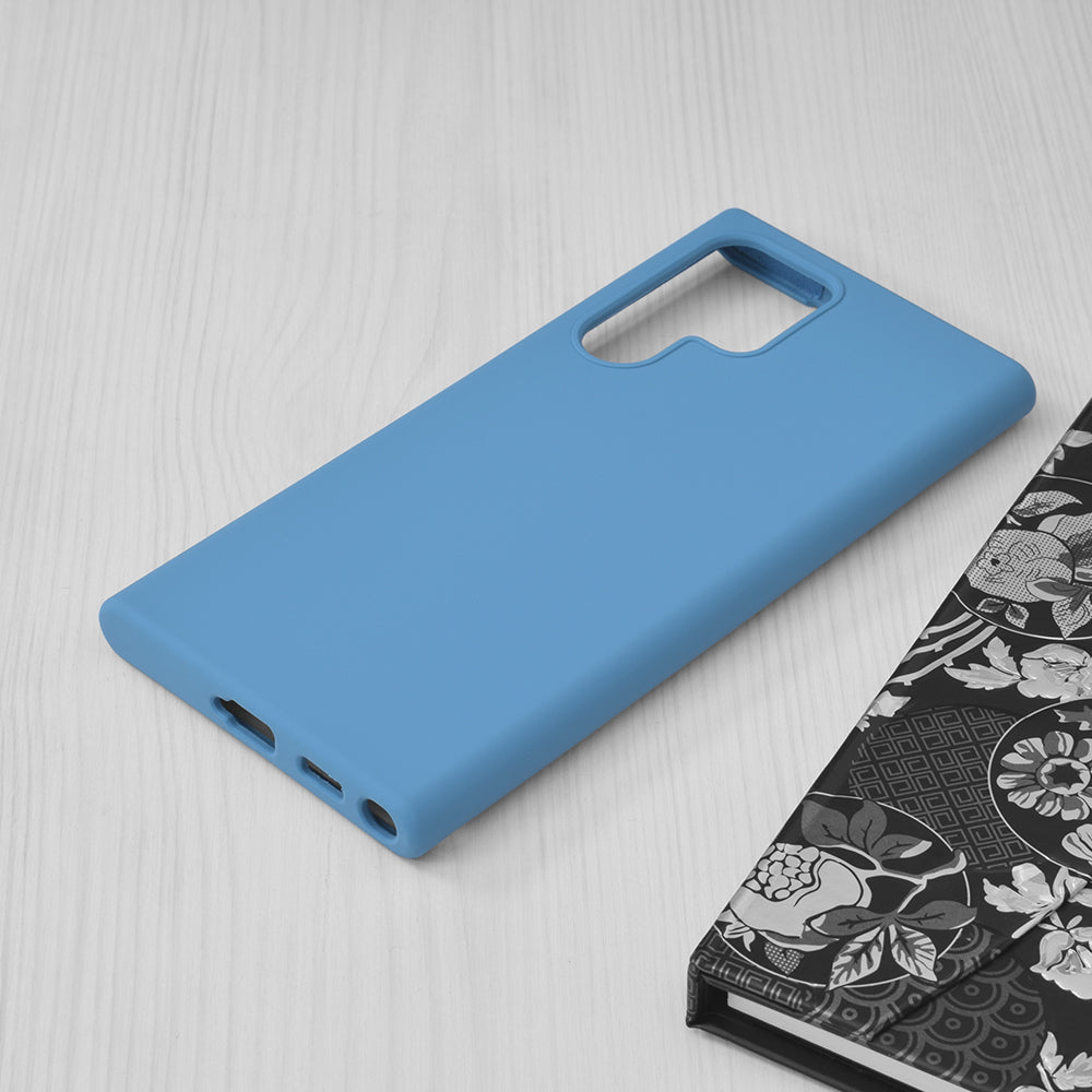 Silikonski ovitek "Soft Edge" za Samsung Galaxy S22 Ultra – Techsuit – Vijolična / TPU silikon