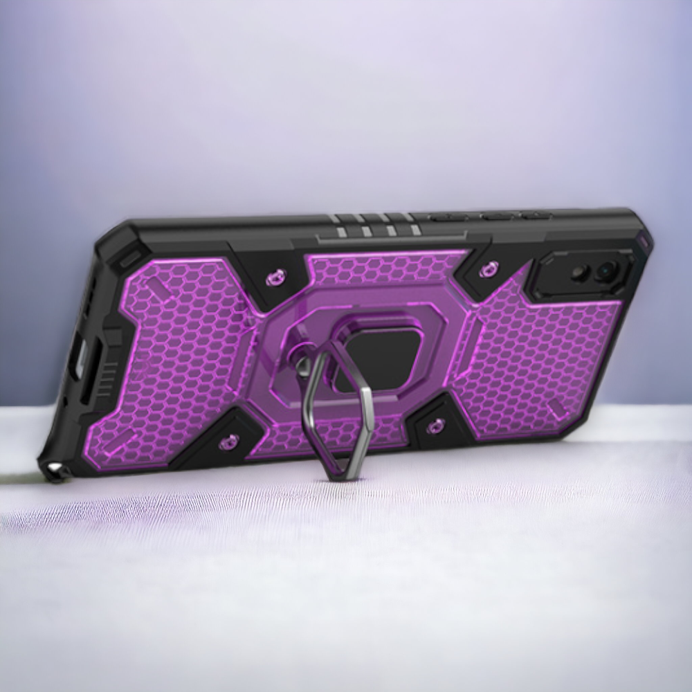 Silikonski ovitek "Honeycomb armor ring" za Xiaomi Redmi 9AT – Infostyle