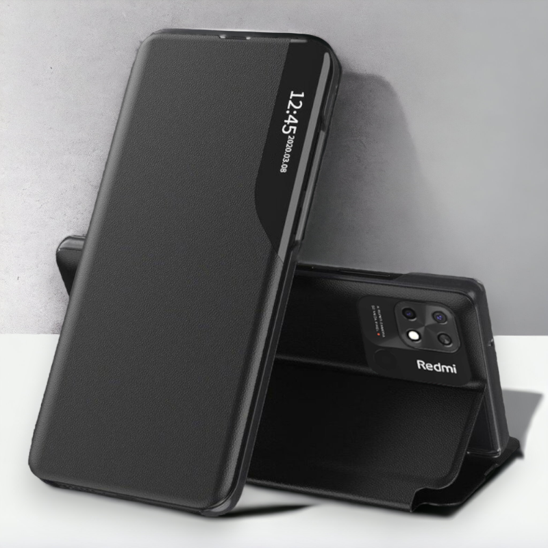 Pametna preklopna torbica za Xiaomi Redmi 10C – Infostyle – Temno zelena / Ekološko usnje + PC