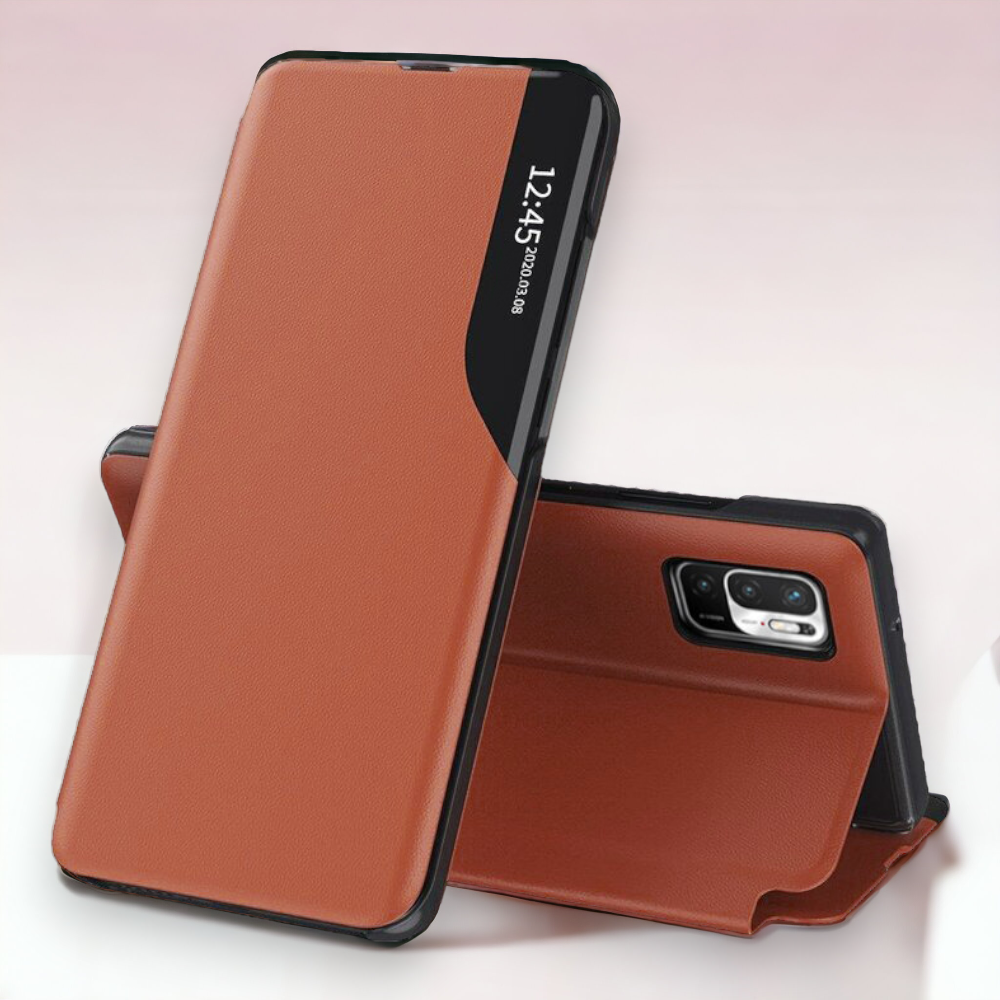Pametna preklopna torbica za Xiaomi Poco M3 Pro – Infostyle – Rdeča / Ekološko usnje + PC
