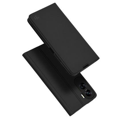 Preklopna torbica "Magskin Book" za Honor 90 Lite, črna – Techsuit – Črna / TPU silikon