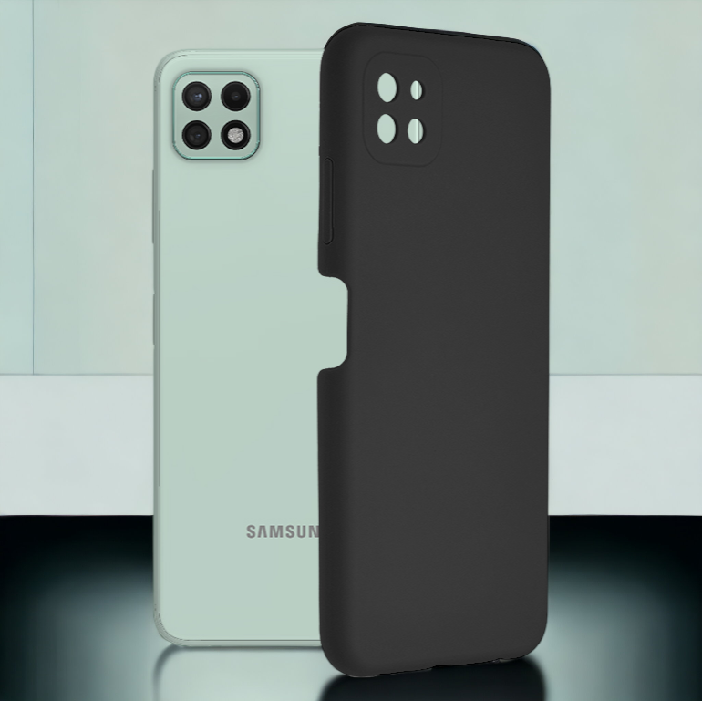 Silikonski ovitek "Soft Edge" za Samsung Galaxy A22 5G - Črna – Techsuit – Črna / TPU silikon