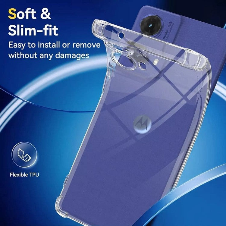 Ovitek "Tactical" za Motorola Moto G85, Prozorna